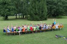 Unsere fürstliche Tafel beim Abendessen